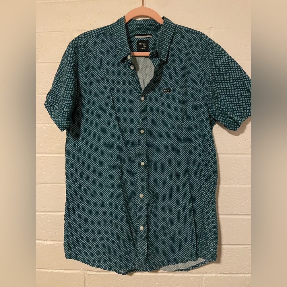 RVCA slim fit button town shirt